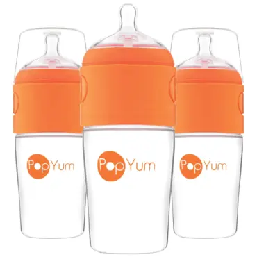 9 OZ ORANGE ANTI-COLIC FORMULA MAKING/MIXING/DISPENSER BABY BOTTLES