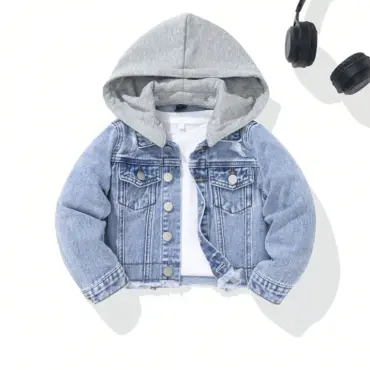 CHAQUETA DE JEANS CON CAPUCHA REMOVIBLE