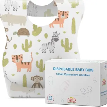 KIIS DISPOSABLE BABY BIBS FOR BABY BOYS AND GIRLS