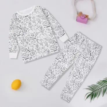 KIDS' PANTS SET WITH HAND PAINTED MARKERS BOYS GIRLS DIY