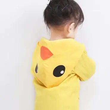 PONCHO DE LLUVIA MODELOS POLLITO AMARILLO